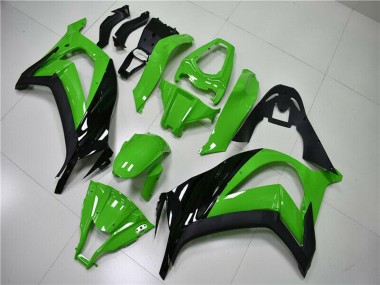 Buy 2011-2015 Green Glossy Black Kawasaki ZX10R Motorcycle Fairing UK