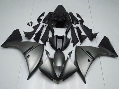 Buy 2012-2014 Matte Grey Matte Black Yamaha YZF R1 Motorcycle Fairings UK
