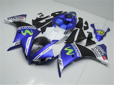 Buy 2012-2014 Blue White Black Green MoviStar Yamalube ENEOS Yamaha YZF R1 Motorcycle Fairings UK