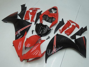 Buy 2012-2014 Red Glossy Black Yamaha YZF R1 Motorcycle Fairings UK