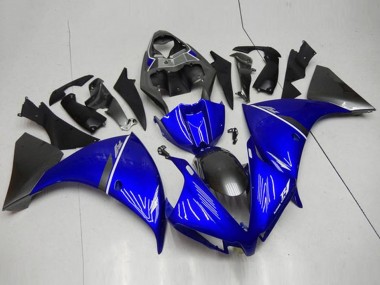 Buy 2012-2014 Blue White Glossy Black Yamaha YZF R1 Motorcycle Fairings UK