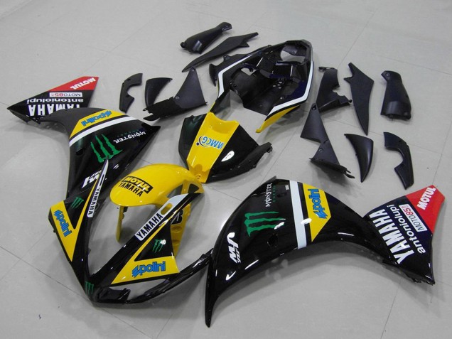 2012-2014 Yellow White Black Red Green Monster Yamaha YZF R1 Motorcycle Fairings UK