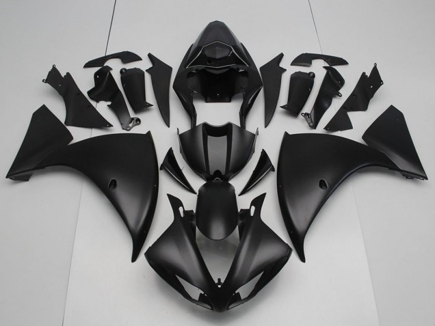 2012-2014 Matte Black Yamaha YZF R1 Motorcycle Fairings UK