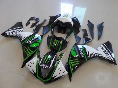 Buy 2012-2014 White Black Green Monster Yamaha YZF R1 Motorcycle Fairing UK