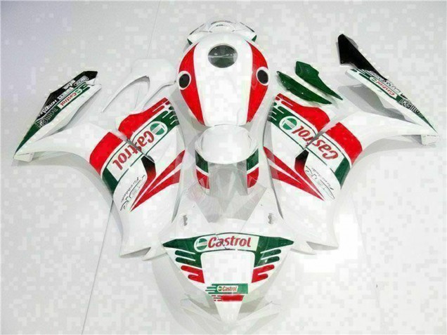 2012-2016 White Red Green Castrol Honda CBR1000RR Motorcycle Fairing UK