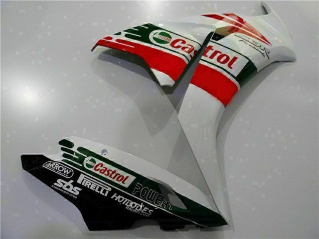 2012-2016 White Red Green Castrol Honda CBR1000RR Motorcycle Fairing UK