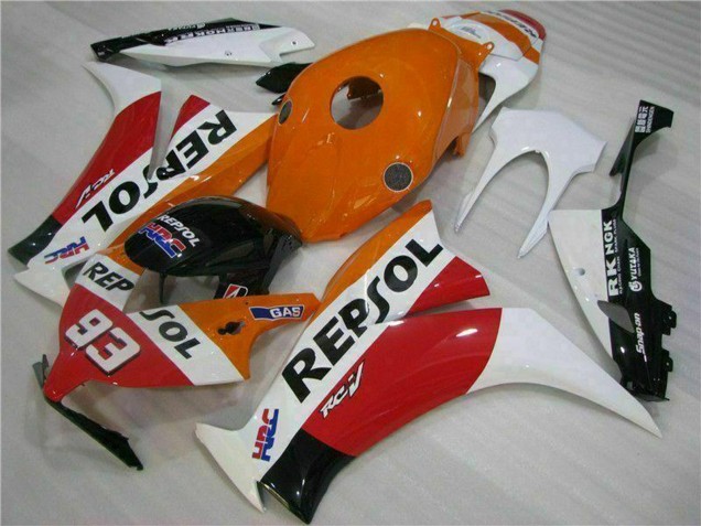 2012-2016 White Orange Red Glossy Black HRC Repsol 93 Honda CBR1000RR Motorcycle Fairing UK