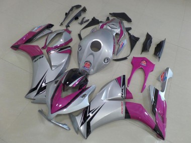 Buy 2012-2016 Silver Pink Glossy Black Honda CBR1000RR Motorcycle Fairings UK