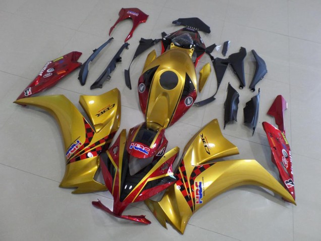2012-2016 Gold Red HRC Honda CBR1000RR Motorcycle Fairings UK