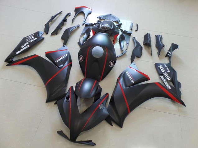 2012-2016 Matte Black Red Stripe Honda CBR1000RR Motorcycle Fairings UK
