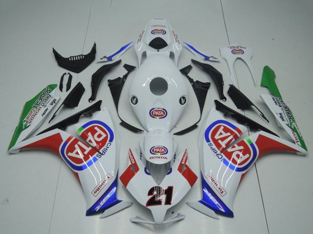 2012-2016 White Red Blue Green Pata 21 Honda CBR1000RR Motorcycle Fairings UK