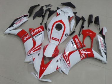 Buy 2012-2016 White Red Black Supreme Honda CBR1000RR Motorcycle Fairings UK
