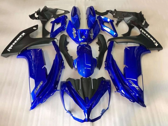 2012-2016 Blue Matte Black Kawasaki EX650 Motorcycle Fairings UK