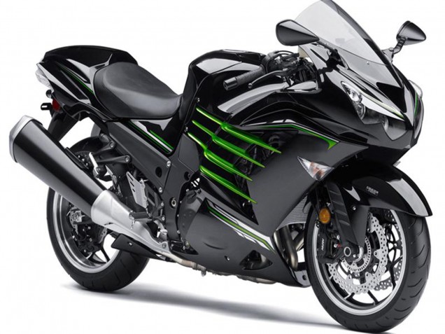 2012-2024 Glossy Black Matte Black Green Kawasaki ZX14R ZZR1400 Motorcycle Fairings UK