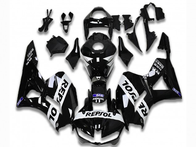 2013-2023 Glossy Black White Repsol Honda CBR600RR Motorcycle Fairings UK