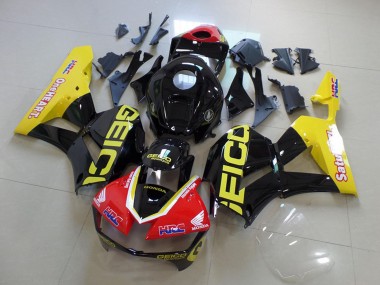 Buy 2013-2023 Yellow Red Glossy Black Geico Honda CBR600RR Motorcycle Fairings UK