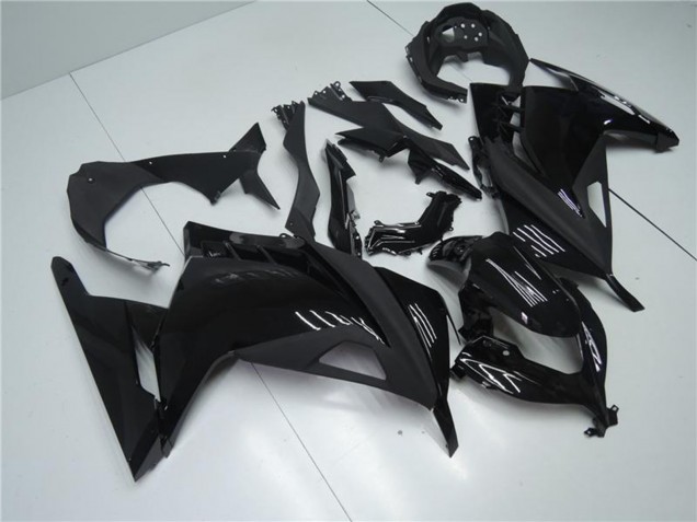 2013-2024 Glossy Black Matte Black Kawasaki Ninja 300 EX300R Motorcycle Fairings UK