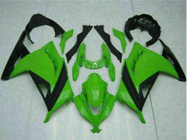 Buy 2013-2024 Green Black Kawasaki Ninja 300 EX300R Motorcycle Fairings UK