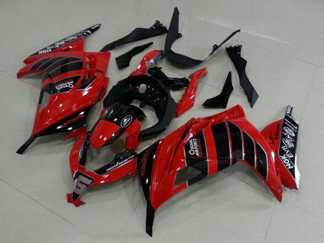 2013-2018 Red Black Air Force Kawasaki ZX300R Motorcycle Fairings UK