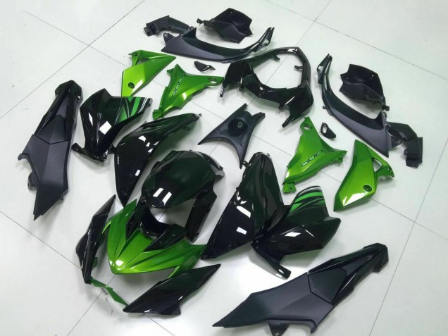 2013-2018 Green Glossy Black Kawasaki Z800 Motorcycle Fairing UK
