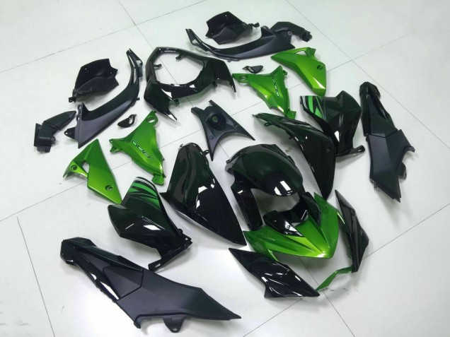 2013-2018 Green Glossy Black Kawasaki Z800 Motorcycle Fairing UK