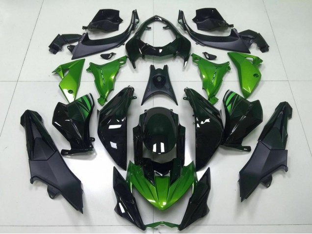 2013-2018 Green Glossy Black Kawasaki Z800 Motorcycle Fairing UK