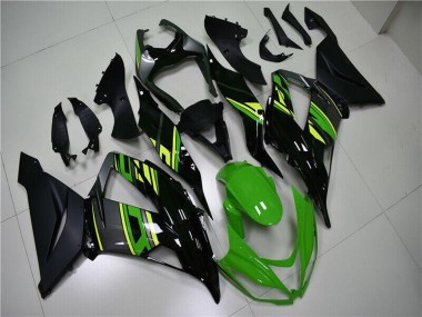 Buy 2013-2018 Green Yellow Glossy Black Matte Black Kawasaki ZX6R Motorcycle Fairings UK