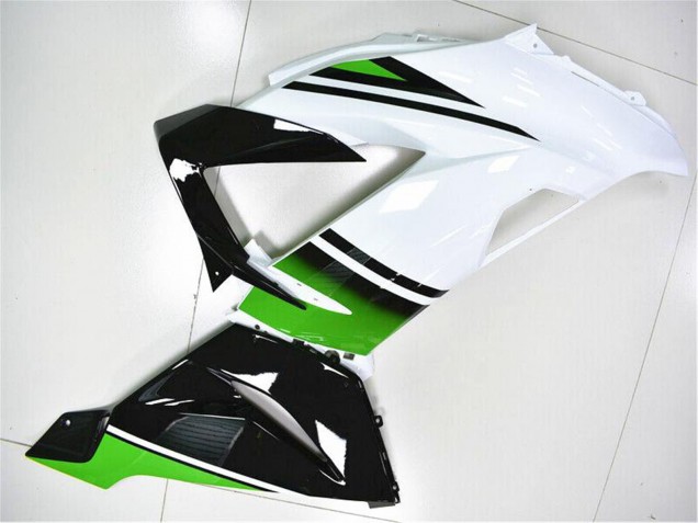 2013-2018 Green White Glossy Black Kawasaki ZX6R Motorcycle Fairings UK