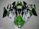 2013-2018 Green White Glossy Black Kawasaki ZX6R Motorcycle Fairings UK