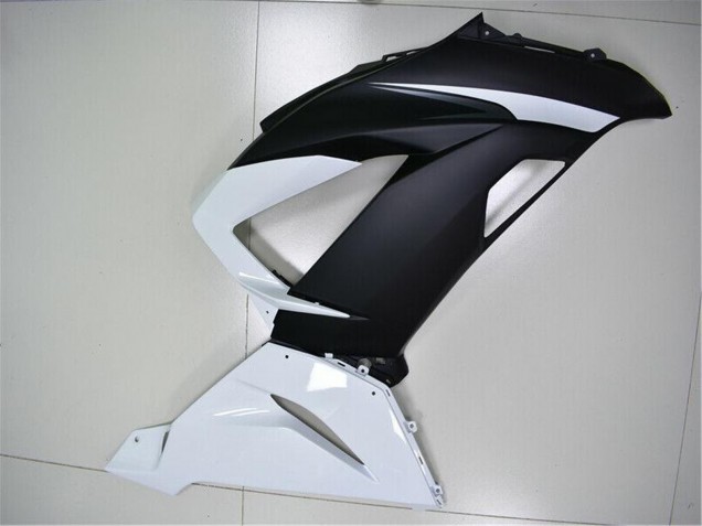 2013-2018 White Matte Black Kawasaki ZX6R Abs Fairings UK
