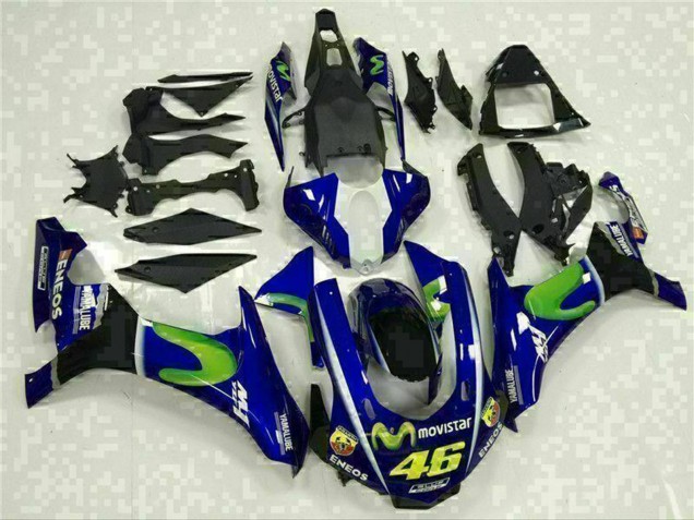 2015-2019 Blue Silver Black Green MoviStar Yamaha YZF R1 Motorcycle Fairings UK