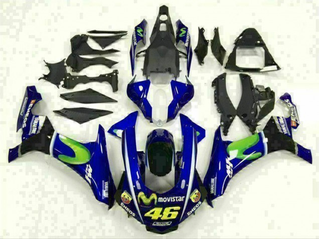 2015-2019 Blue Silver Black Green MoviStar Yamaha YZF R1 Motorcycle Fairings UK