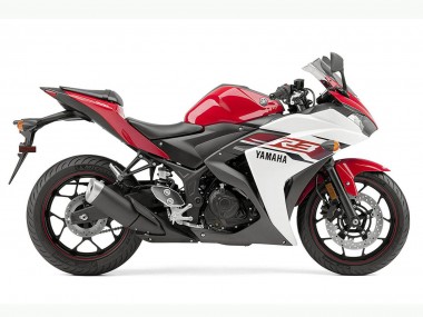 Buy 2015-2018 White Red Black Yamaha YZF R3 Motorcycle Fairing UK