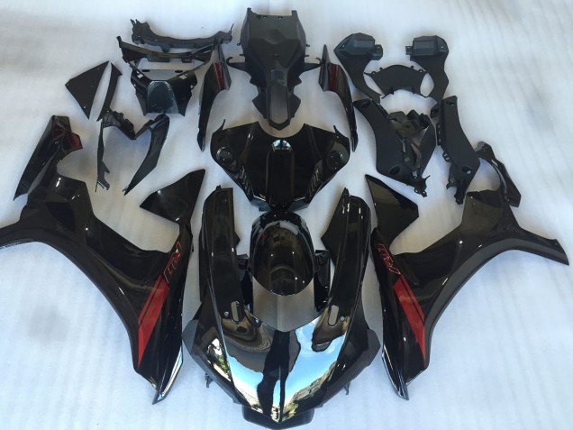 2015-2019 Glossy Black Red Yamaha YZF R1 Motorcycle Fairings UK