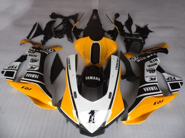 2015-2019 Orange White Black Motul YSP Yamaha YZF R1 Motorcycle Fairings UK