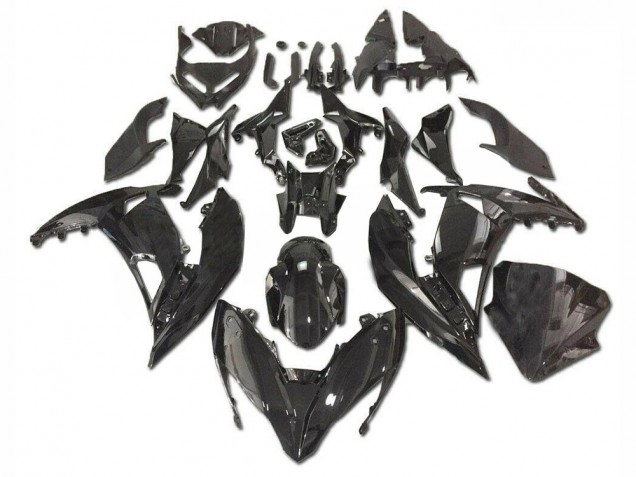 2017-2019 Glossy Black Kawasaki EX650 Motorcycle Fairings UK