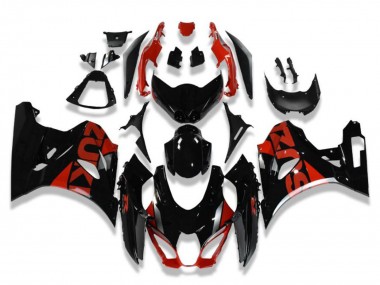 Buy 2017-2024 Glossy Black Red Suzuki GSXR 1000 Motorcycle Fairings UK