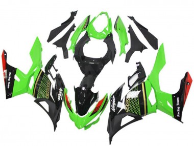 Buy 2018-2024 Green Red Black Honeycomb Kawasaki EX400 Motorcycle Fairings UK