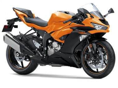 Buy 2019-2022 Orange Black Kawasaki ZX6R Motorcycle Fairings UK