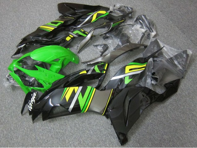 2019-2022 Green Black Yellow Kawasaki ZX6R Motorcycle Fairings UK
