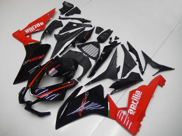 2009-2015 Glossy Black Red Aprilia RSV4 1000 Motorcycle Fairings UK