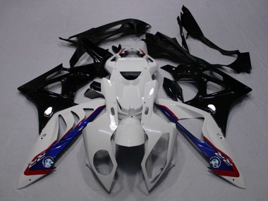 Buy 2009-2014 White Blue Glossy Black BMW S1000RR Motorcycle Fairings UK