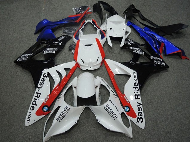 2009-2014 White Red Blue Glossy Black Becker Caabon BMW S1000RR Motorcycle Fairings UK