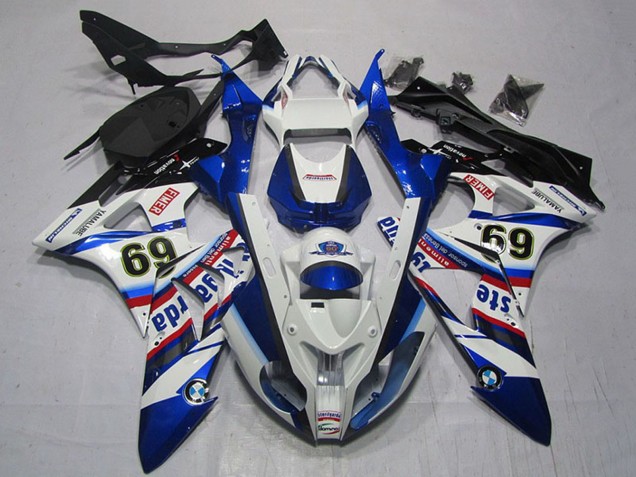 2009-2014 White Red Blue Black Sterilgarda 69 BMW S1000RR Motorcycle Fairings UK