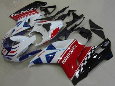 Buy 2007-2014 White Red Black Blue Corse 69 Ducati 1098 Motorcycle Fairings UK