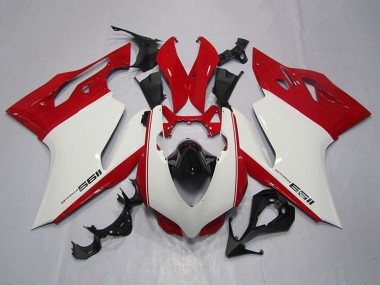 Buy 2011-2014 White Red Black Ducati 1199 Motorcycle Fairings UK