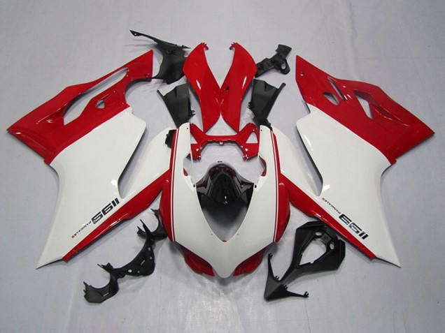 2011-2014 White Red Black Ducati 1199 Motorcycle Fairings UK