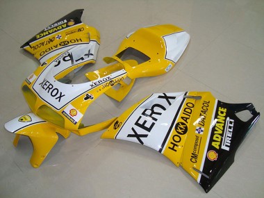 Buy 1993-2005 White Yellow Glossy Black Xerox Ducati 748 916 996 996S Motorcycle Fairings UK