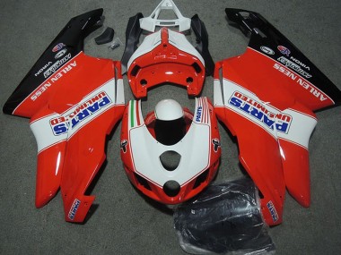 Buy 2003-2004 White Red Glossy Black Parts Unlimited Ducati 749 999 Motorcycle Fairings UK