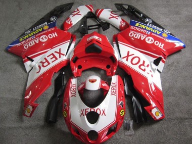 Buy 2005-2006 White Red Blue Glossy Black Xerox Ducati 749 Motorcycle Fairings UK